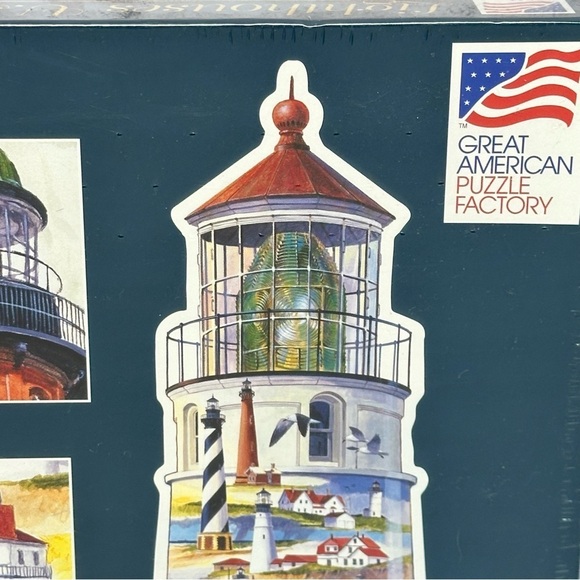 Great American Puzzle Factory 9800 Lighthouses USA Jigsaw Over 600+ PC SEALED - Picture 6 of 16